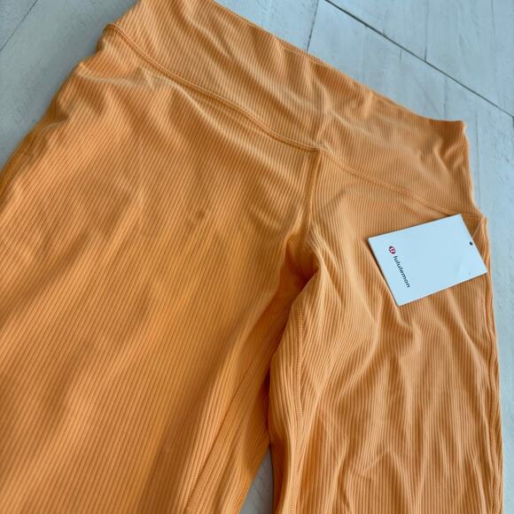 LULULEMON Align High Rise Ribbbed 25” Leggings in Mango Dream Sz 10 NWT - Picture 3 of 7
